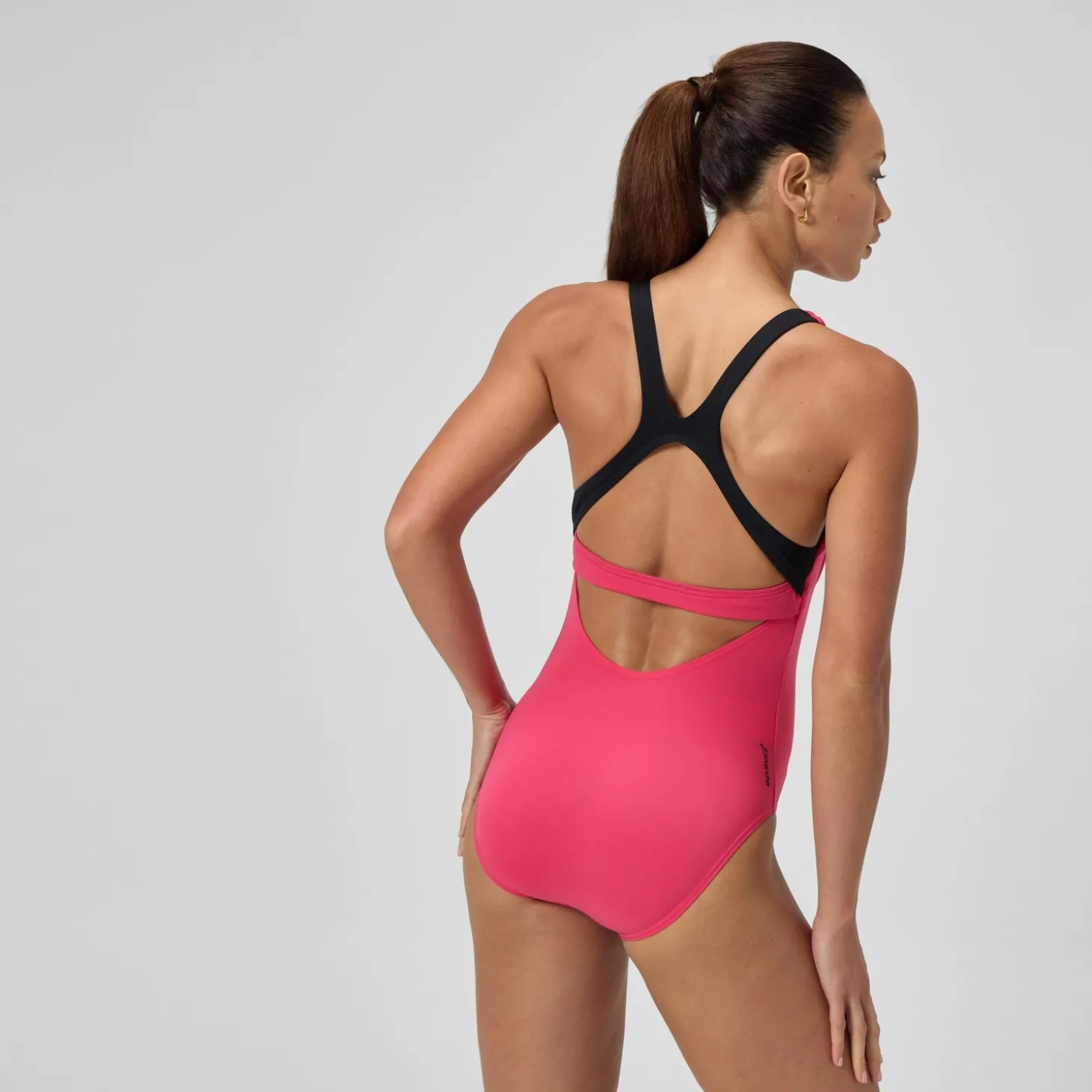 Maillot de bain Femme Racer Zip rouge