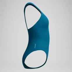 Maillot de bain Femme Racer Zip sarcelle foncé