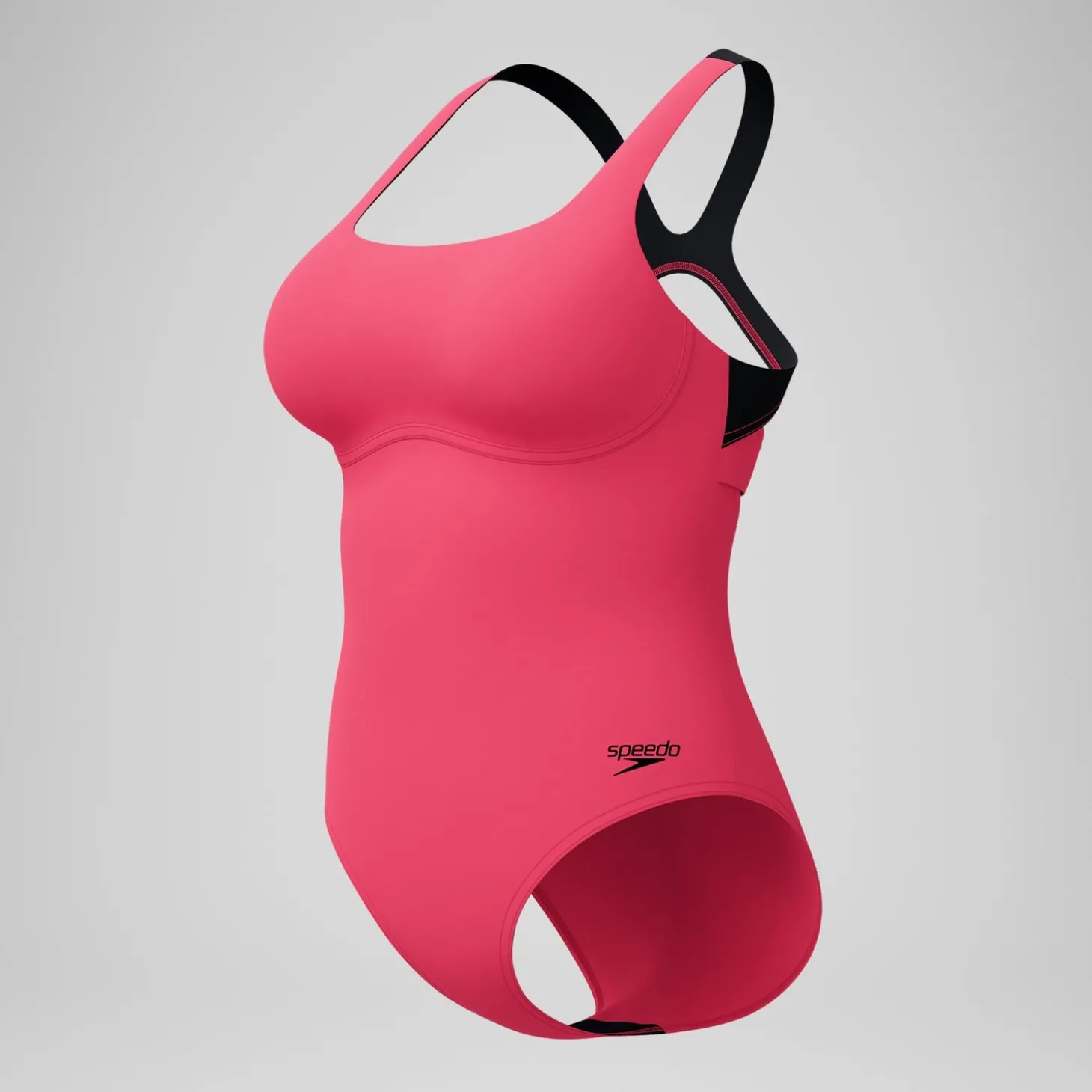 Maillot de bain Femme Racer Zip rouge
