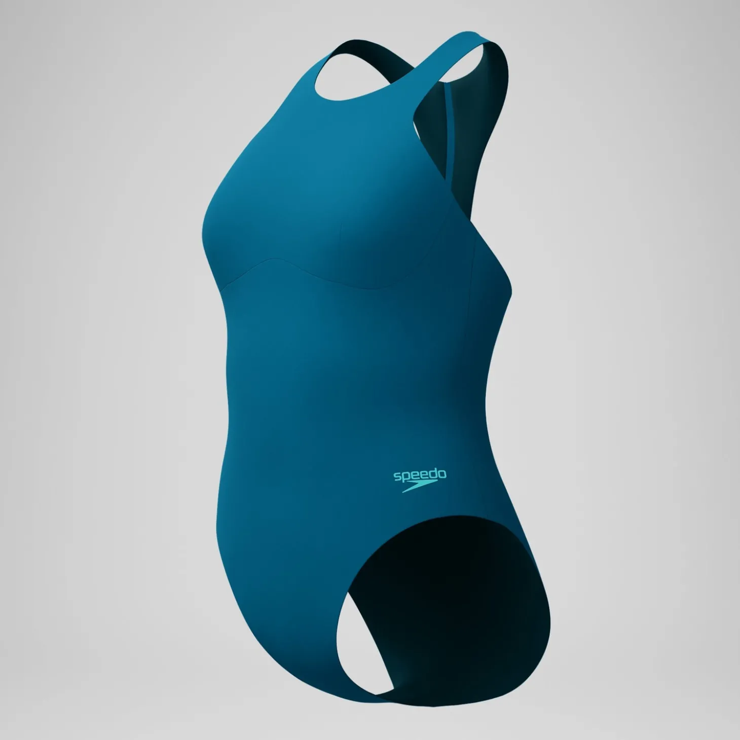 Maillot de bain Femme Racer Zip sarcelle foncé