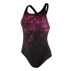 Maillot de bain Femme Speckleflow Placement Racerback noir/rouge