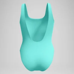 Maillot de bain Femme texturé à dos en U Deep turquoise