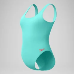 Maillot de bain Femme texturé à dos en U Deep turquoise