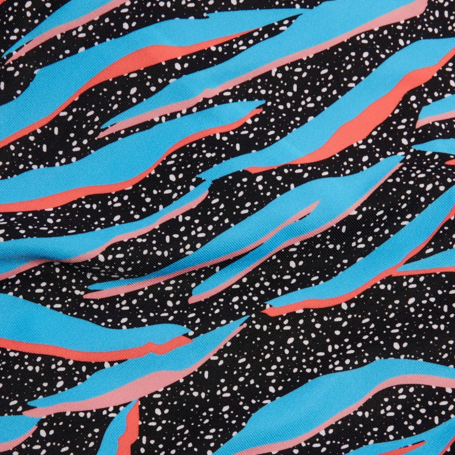 Maillot de bain Femmes à nouer dans le dos Allover Digital pour Femmes Noir/Bleu picton/Rouge sirène