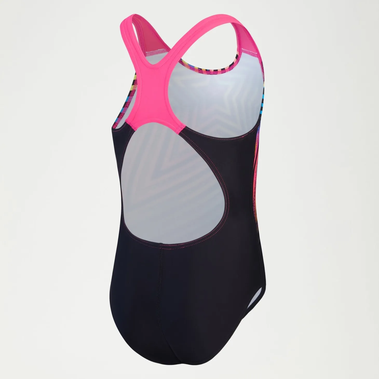 Maillot de bain Fille Digital Placement Splashback noir/jaune
