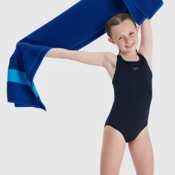 Maillot de bain Fille Eco Endurance+ Medalist bleu marine