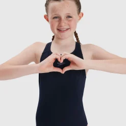 Maillot de bain Fille Eco Endurance+ Medalist bleu marine