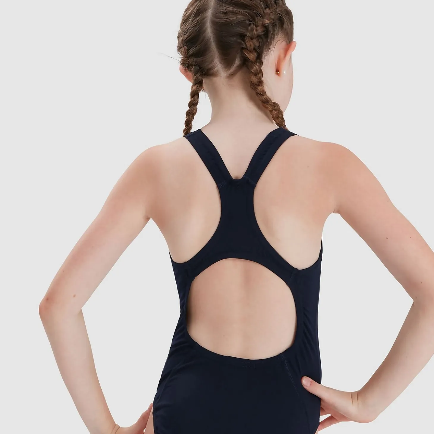 Maillot de bain Fille Eco Endurance+ Medalist bleu marine