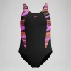 Maillot de bain Fille HyperBoom Splice Muscleback noir/rose