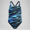 Maillot de bain Fille HyperBoom Medalist imprimé bleu