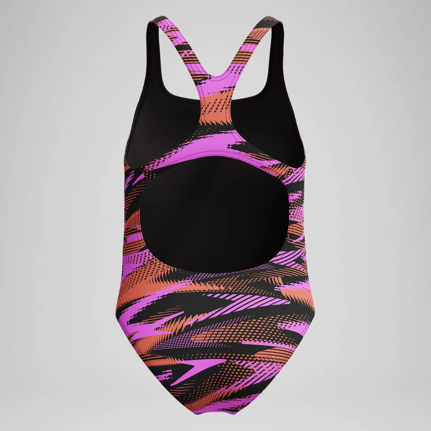 Maillot de bain Fille HyperBoom Medalist imprimé noir/rose