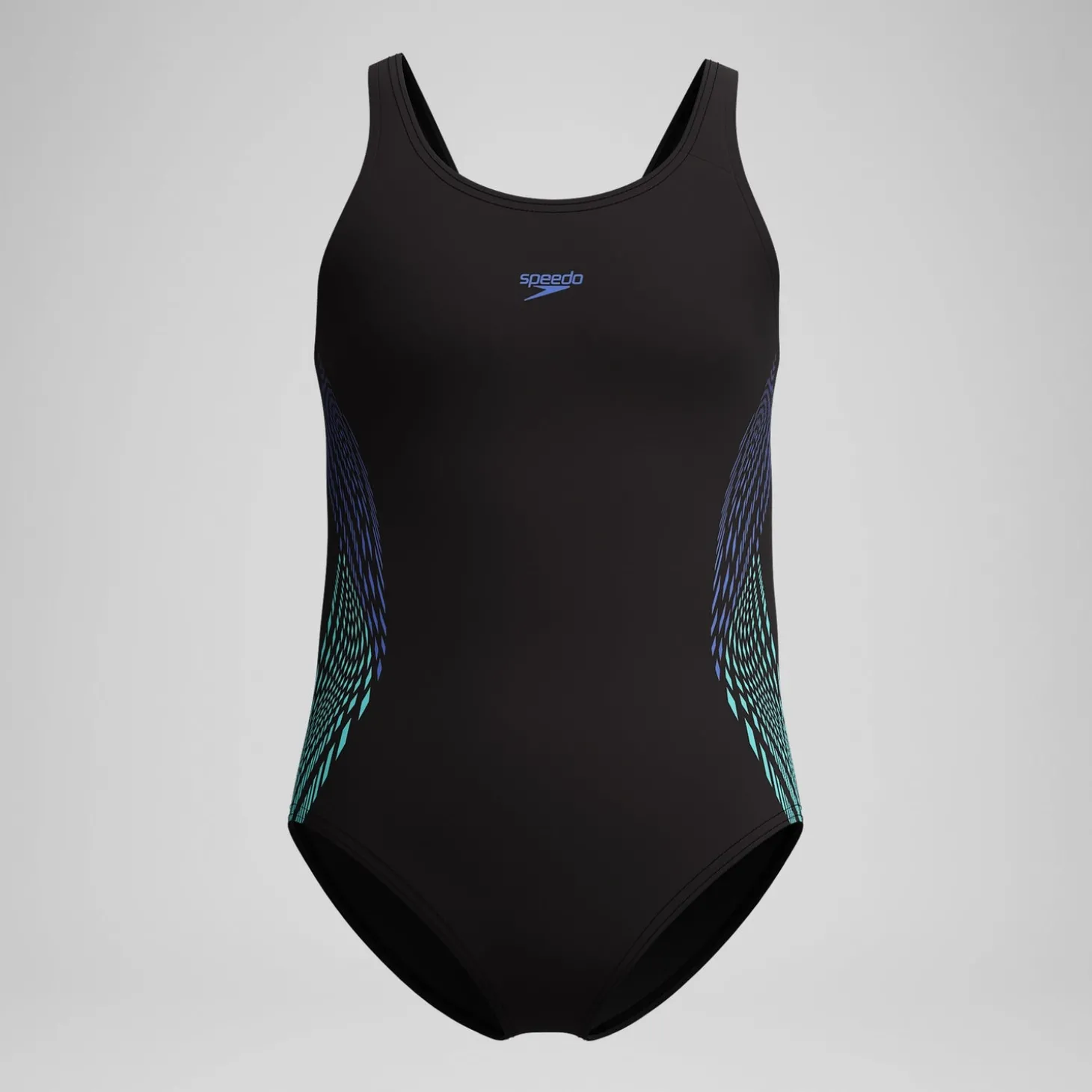 Maillot de bain Fille Placement Muscleback noir/bleu
