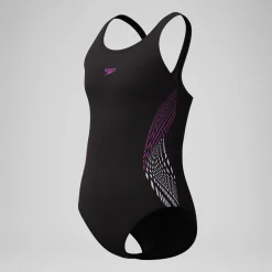 Maillot de bain Fille Placement Muscleback noir/rose