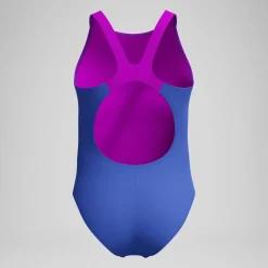 Maillot de bain Fille Pulseback imprimé bleu/rose