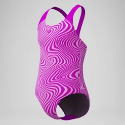 Maillot de bain Fille Spashback imprimé numérique rose
