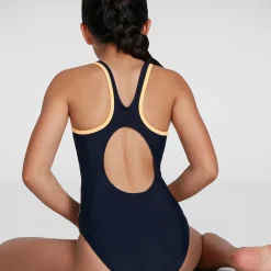 Maillot de bain Fille Splice Muscleback logo Boom bleu/orange