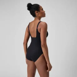 Maillot de bain gainant Femmes ContourEclipse pour Femmes Noir/Magenta brume