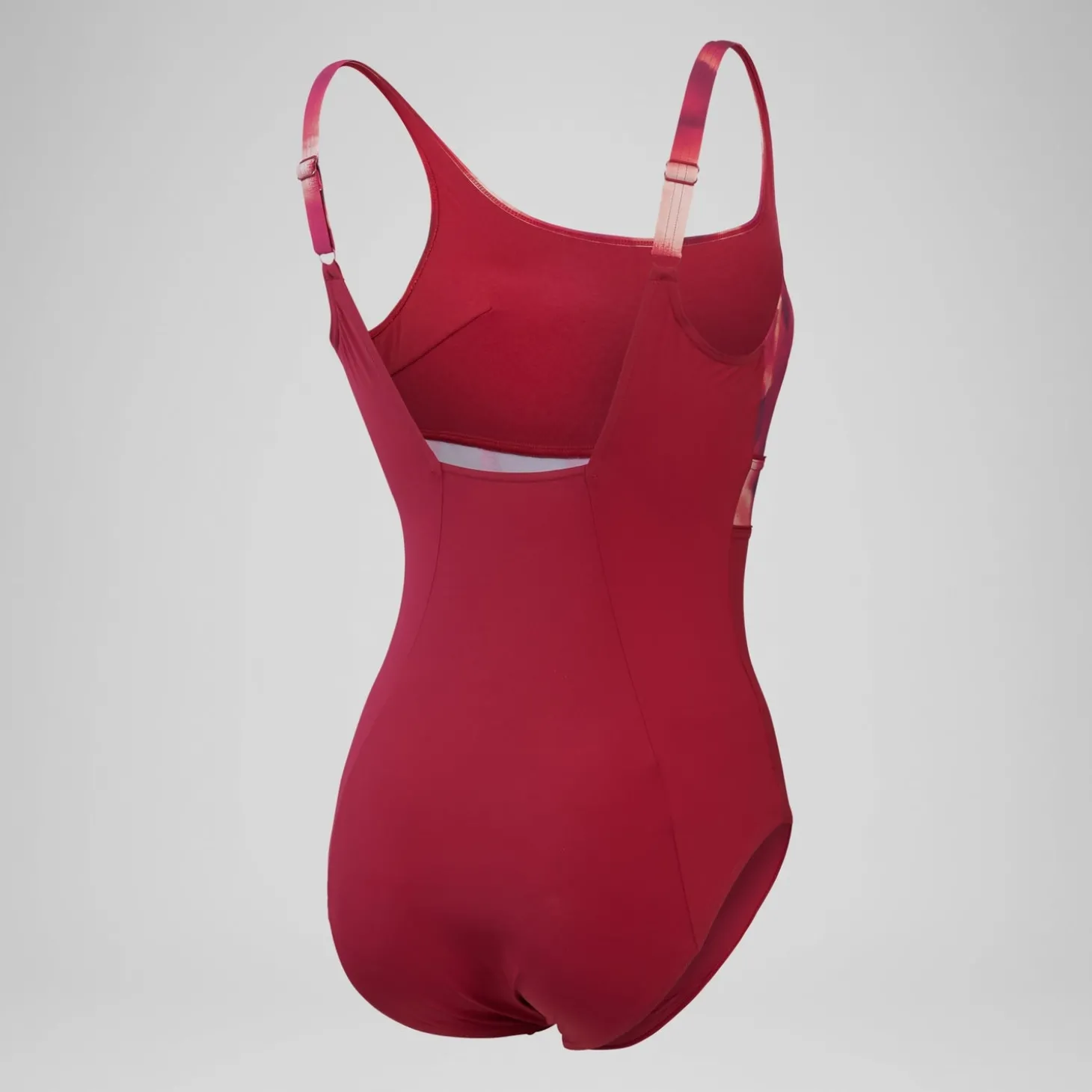 Maillot de bain gainant Femmes à imprimé Contour Eclipse pour Femmes Violet/Rouge