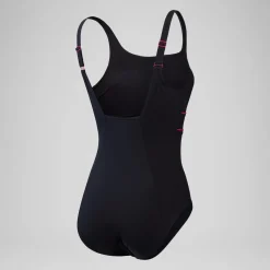 Maillot de bain gainant Femmes ContourEclipse pour Femmes Noir/Magenta brume