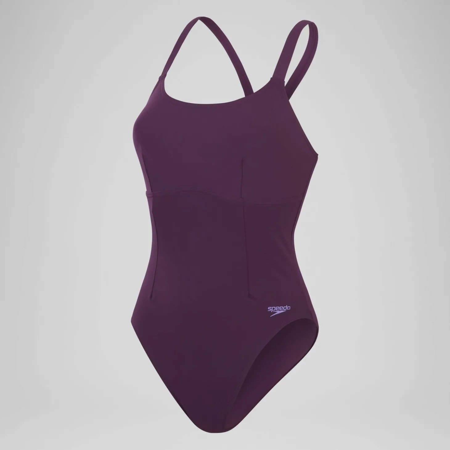 Maillot de bain galbant Crossback pour Femmes Prune dandy