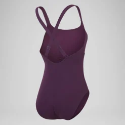 Maillot de bain galbant Crossback pour Femmes Prune dandy