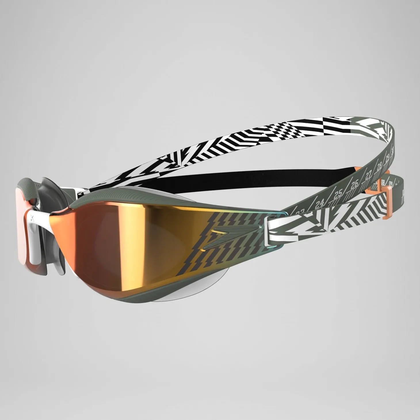 Miroir Fastskin Hyper Elite lunettes Vert campagne/Noir/Nectarine/Blanc