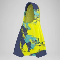 Palme Adulte Short Blade jaune/turquoise