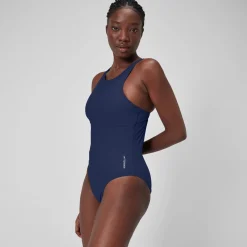 1 pièce à col montant uni pour Femmes Bleu céruléen