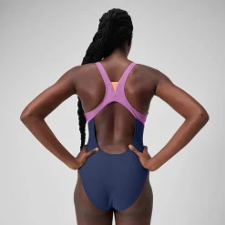1 pièce color-block zippé pour Femmes Bleu céruléen