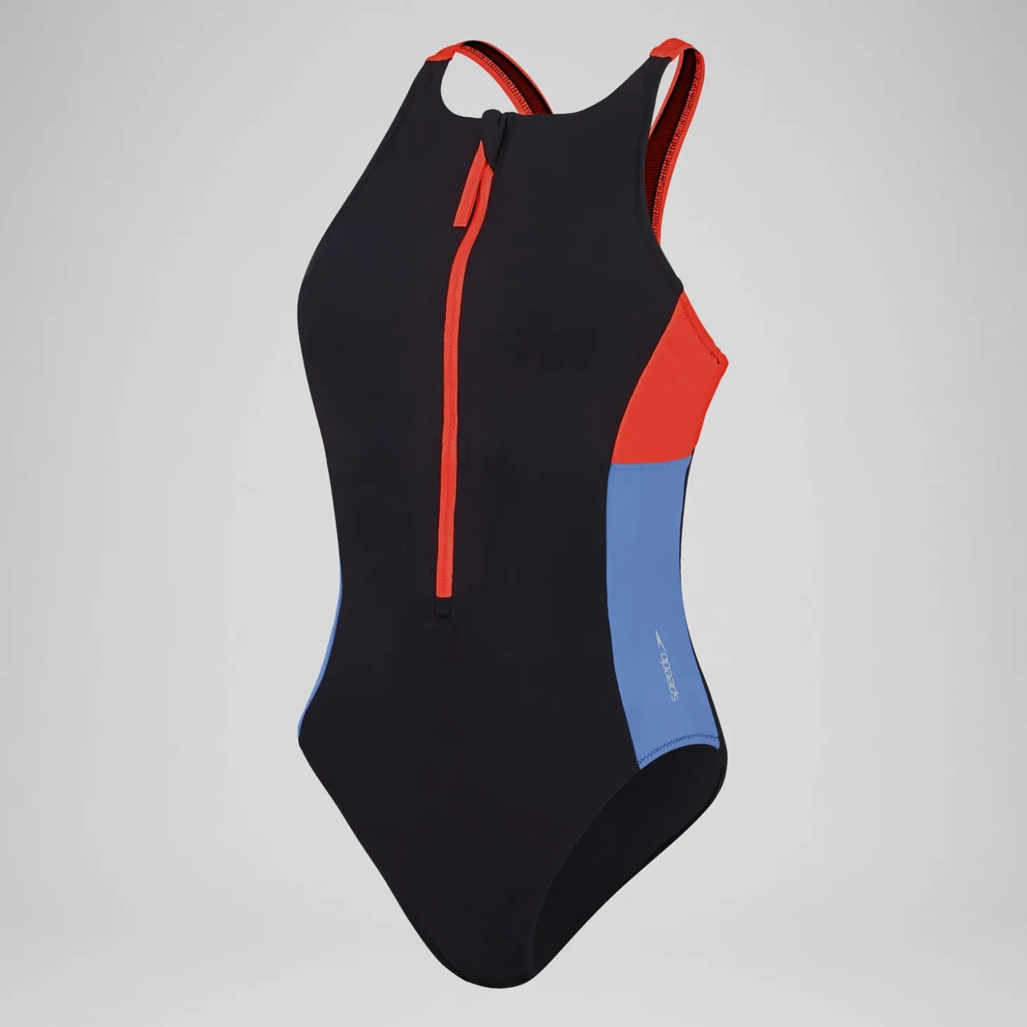 1 pièce color-block zippé pour Femmes Dragon Fire