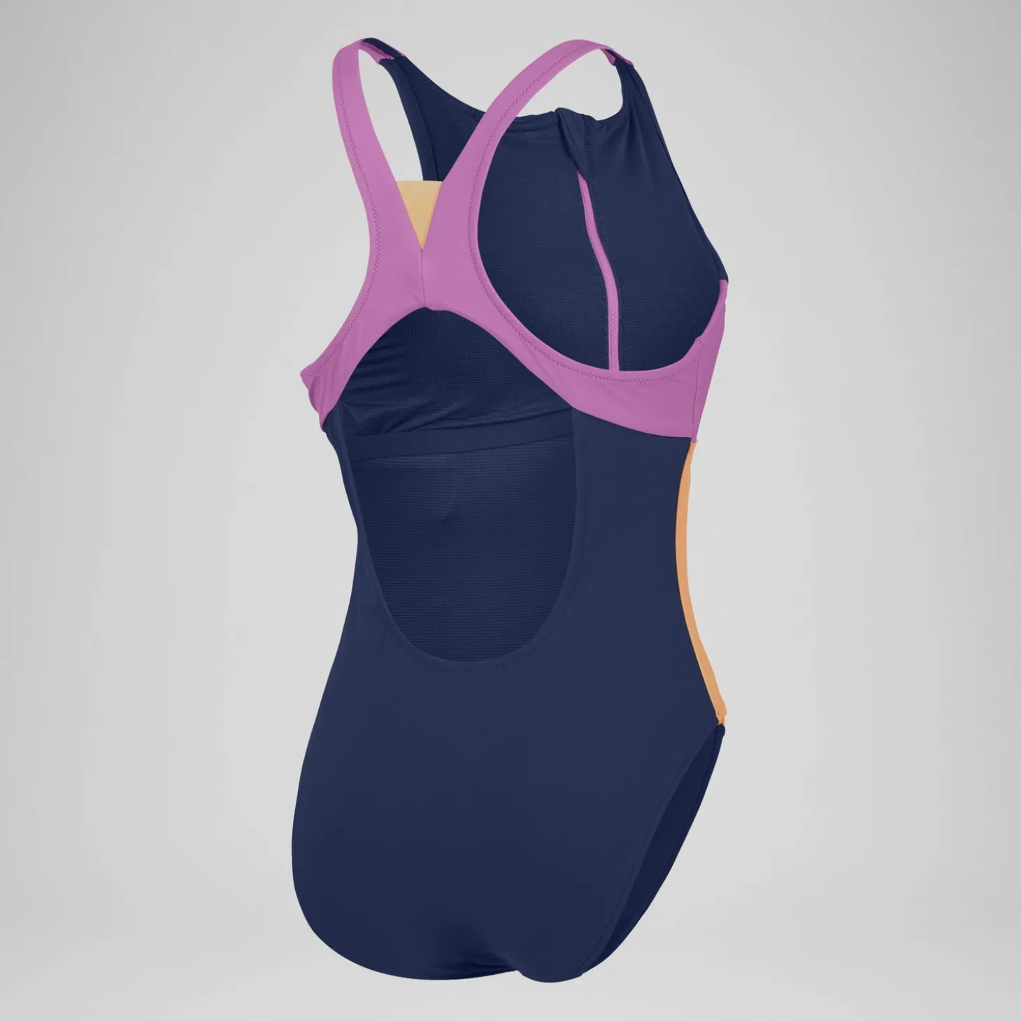 1 pièce color-block zippé pour Femmes Bleu céruléen