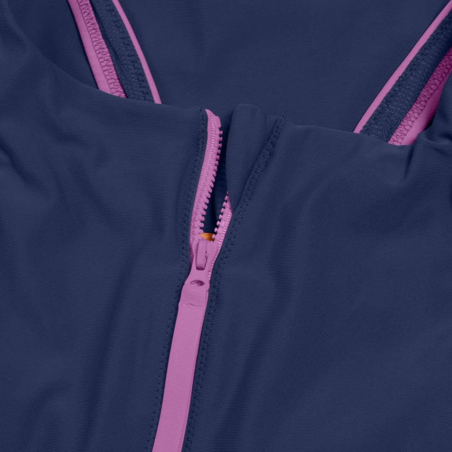 1 pièce color-block zippé pour Femmes Bleu céruléen