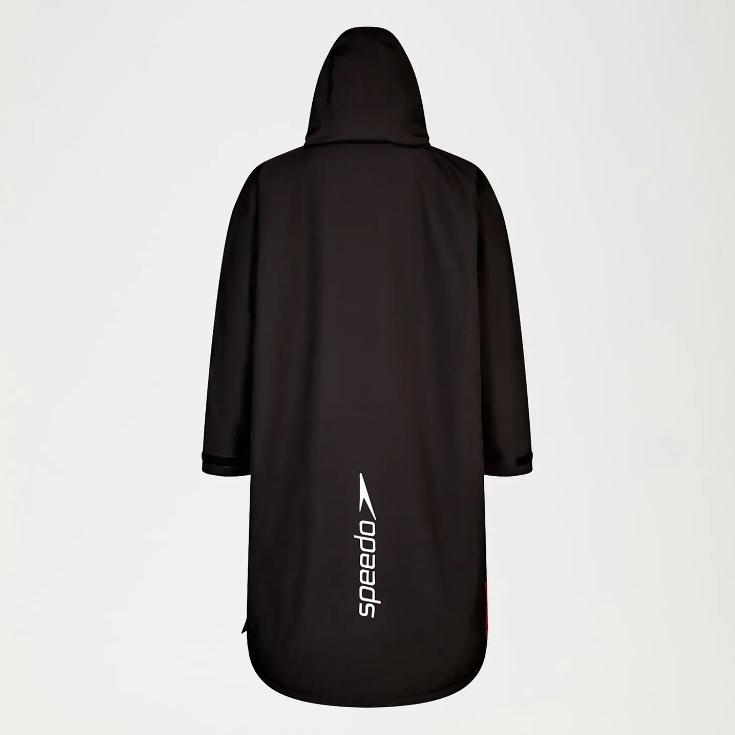 Poncho à manches longues pour adulte noir/rouge