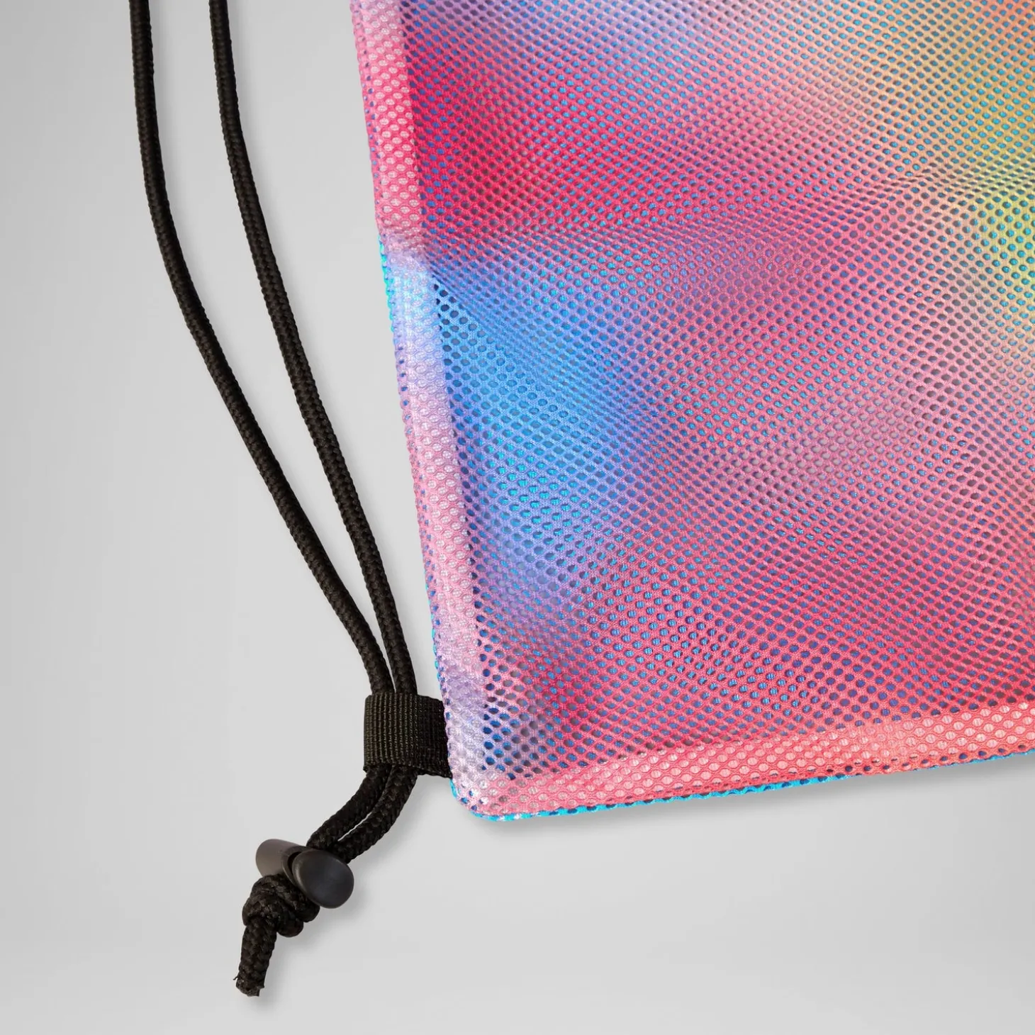 Sac en filet imprimé Rose kiki/Jus de citron/Bleu picton