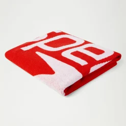 Serviette de bain Speedo Logo rouge/blanc