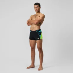 Short de bain Aquashort homme END+ MAX Splice noir/jaune