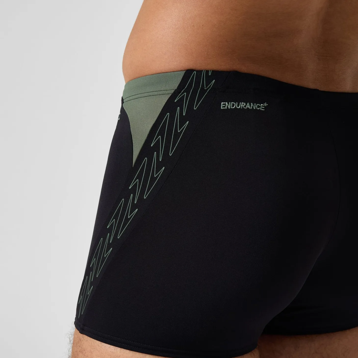 Short de bain Aquashort Hyperboom Splice pour Hommes Noir/Vert campagne