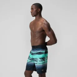Short de bain Bondi imprimé 50 cm, hommes, noir