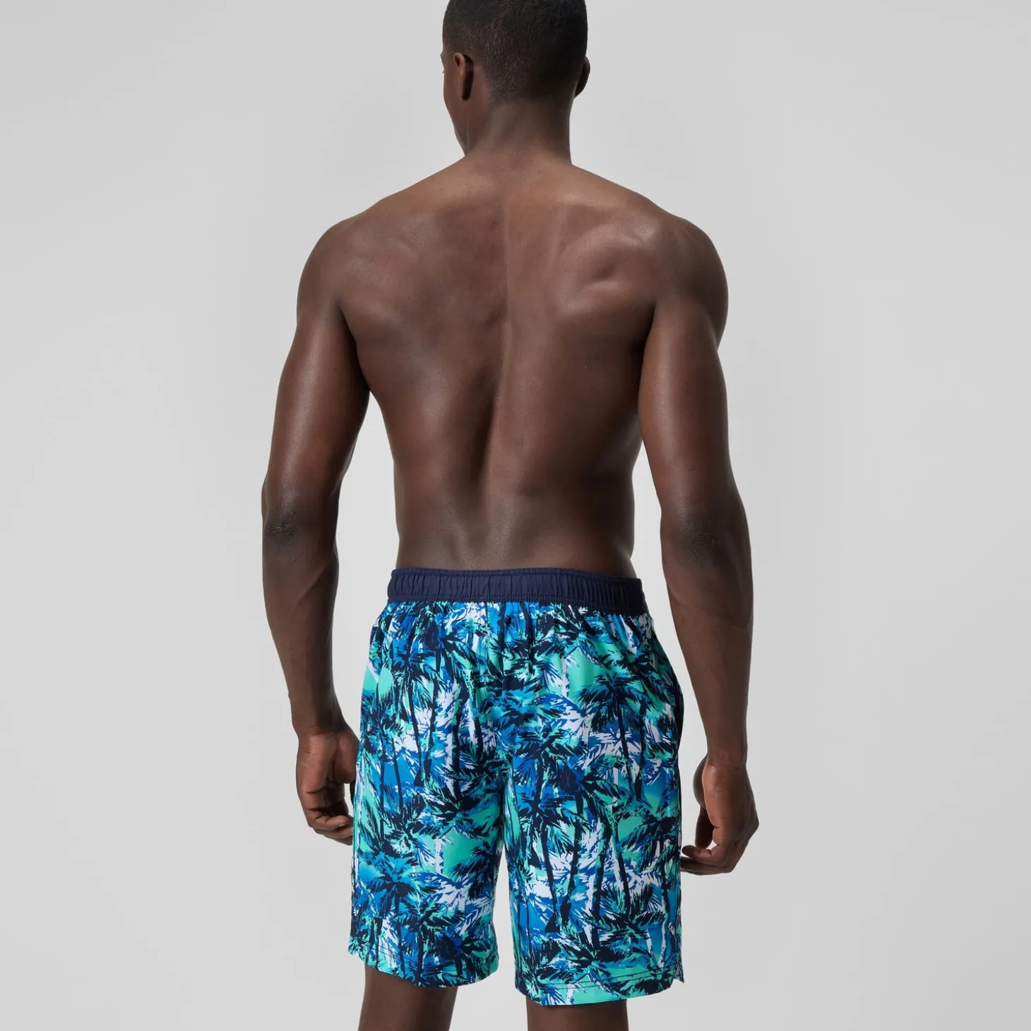 Short de bain Bondi imprimé 50 cm, hommes, bleu