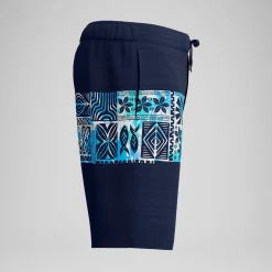 Short de bain Bondi imprimé 50 cm, hommes, bleu marine/bleu