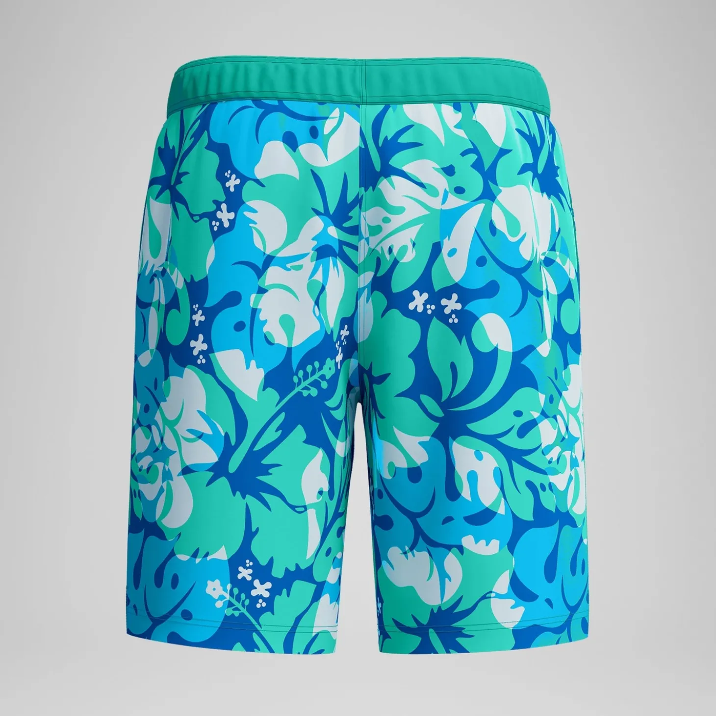 Short de bain Bondi imprimé 50 cm, hommes, turquoise/bleu