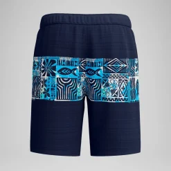 Short de bain Bondi imprimé 50 cm, hommes, bleu marine/bleu