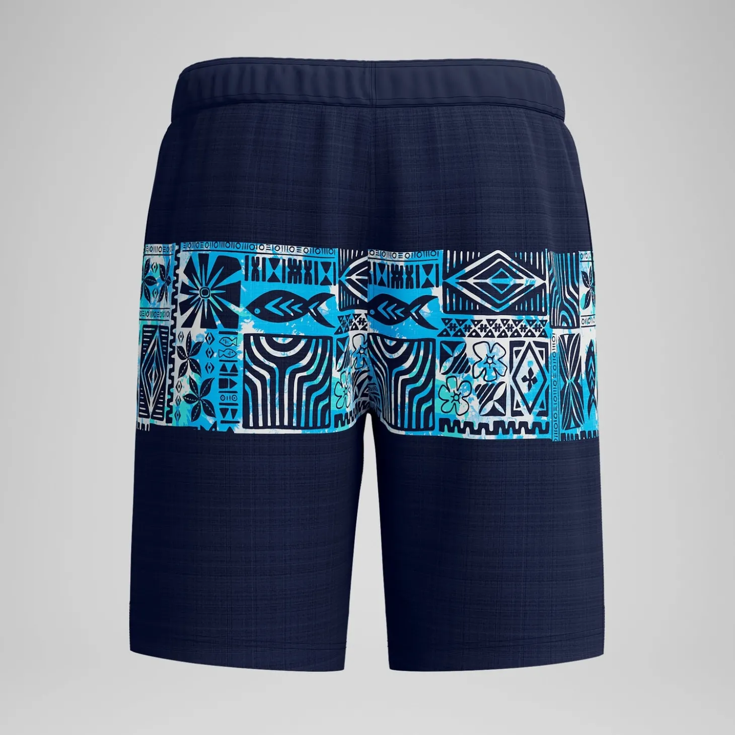 Short de bain Bondi imprimé 50 cm, hommes, bleu marine/bleu