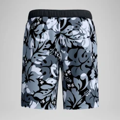 Short de bain Bondi imprimé 50 cm, hommes, gris/blanc