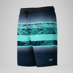 Short de bain Bondi imprimé 50 cm, hommes, noir