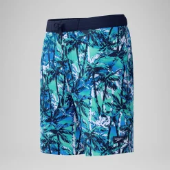 Short de bain Bondi imprimé 50 cm, hommes, bleu