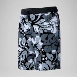 Short de bain Bondi imprimé 50 cm, hommes, gris/blanc