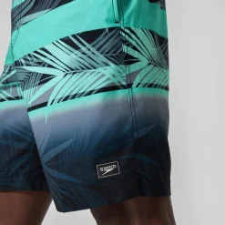 Short de bain Bondi imprimé 50 cm, hommes, noir