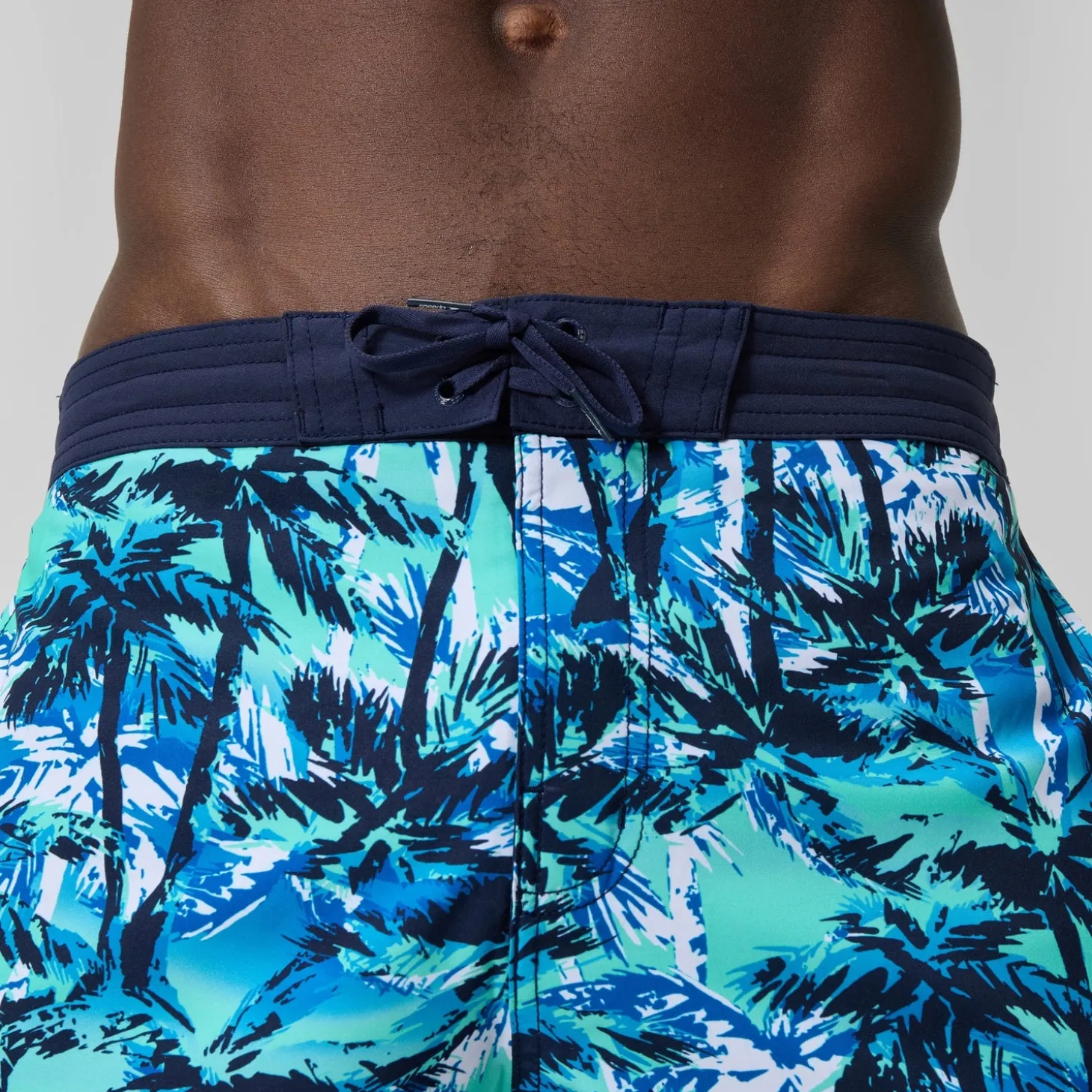 Short de bain Bondi imprimé 50 cm, hommes, bleu