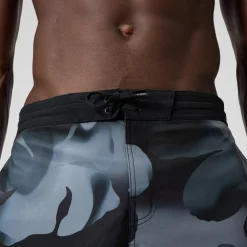 Short de bain Bondi imprimé 50 cm, hommes, noir